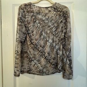 Misguided Snakeskin print top